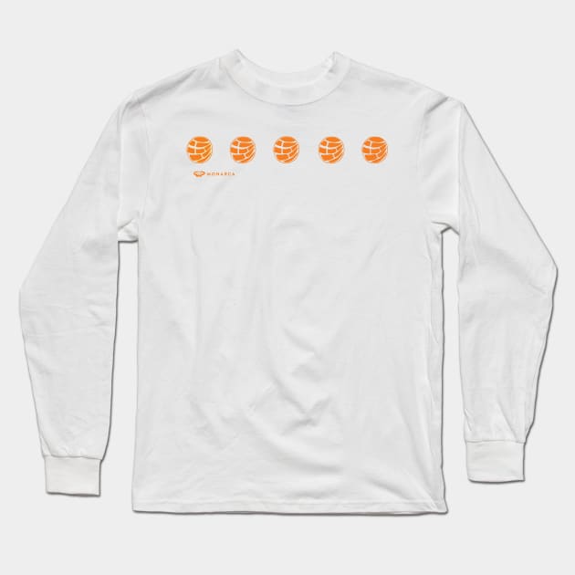 Orange Concha Long Sleeve T-Shirt by La Monarca Bakery